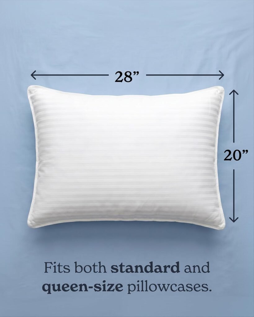 Beckham Hotel Collection Bed Pillows review Cotton Cover Close-Up