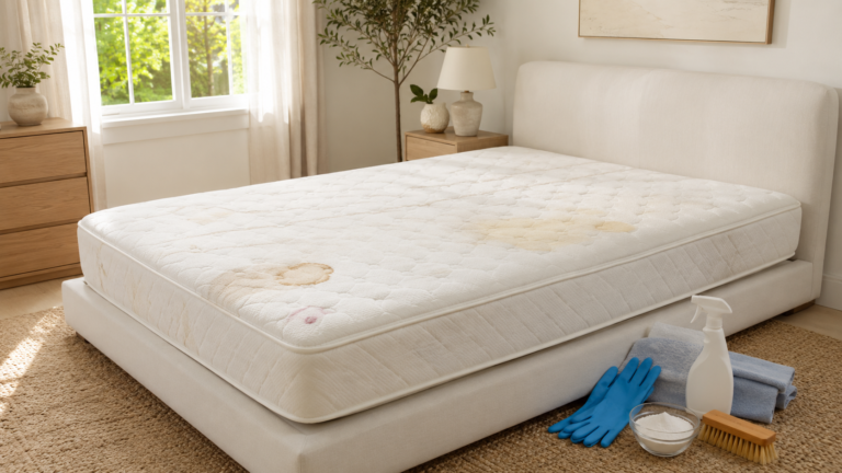 how to remove stains from a white mattress